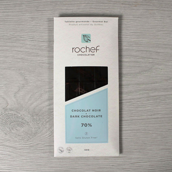 Tablette gourmande chocolat noir 70% 50g.
